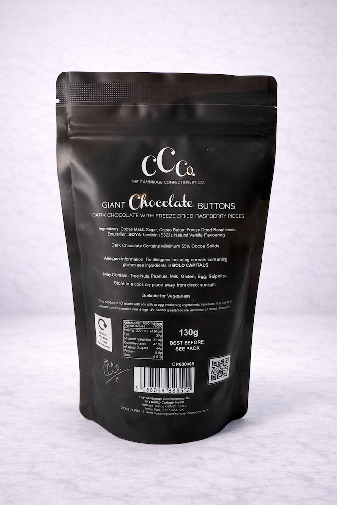 Dark Chocolate Raspberry Buttons image 1