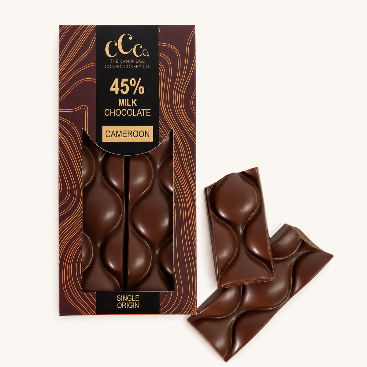 45% Milk Chocolate, Cameroon, 100g