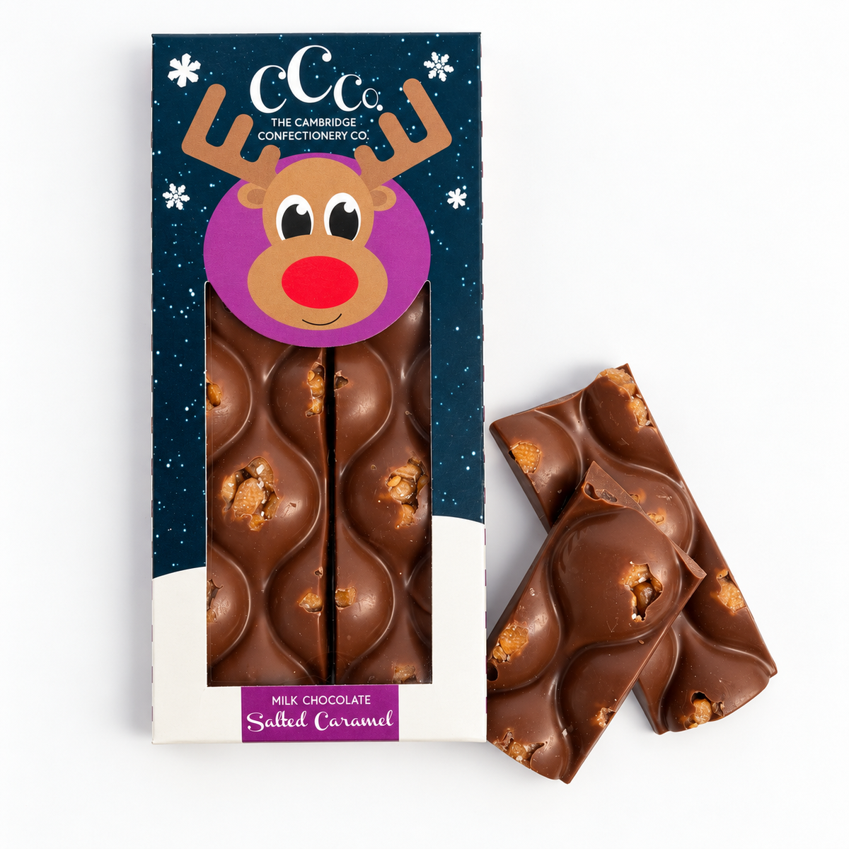 Milk Chocolate Salted Caramel Reindeer Bar