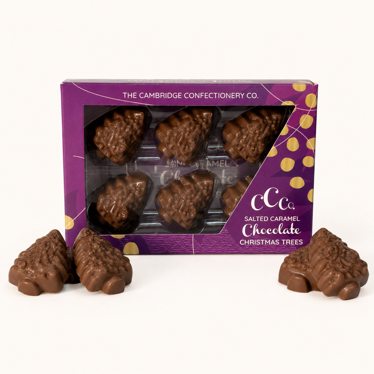 Salted Caramel Chocolate Christmas Trees (Box of 6)