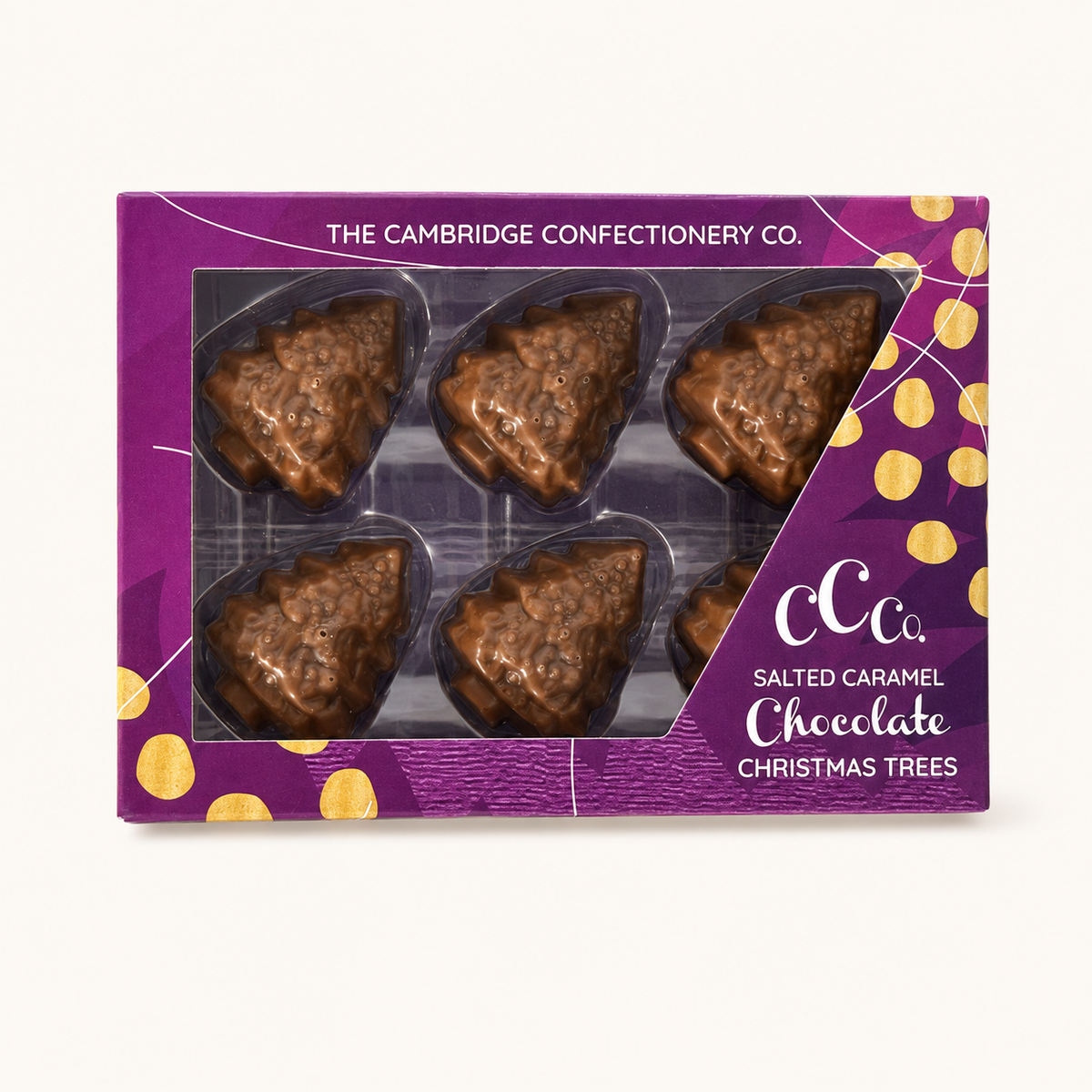 Salted Caramel Chocolate Christmas Trees (Box of 6)