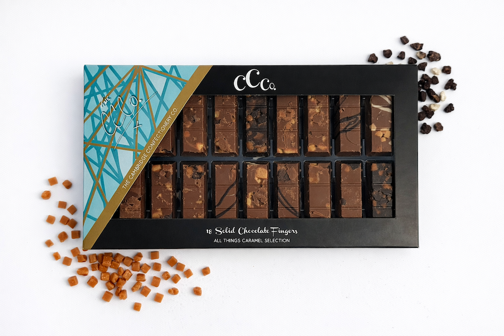 Luxury Solid Chocolate Fingers Gift Box - All Things Caramel image 0