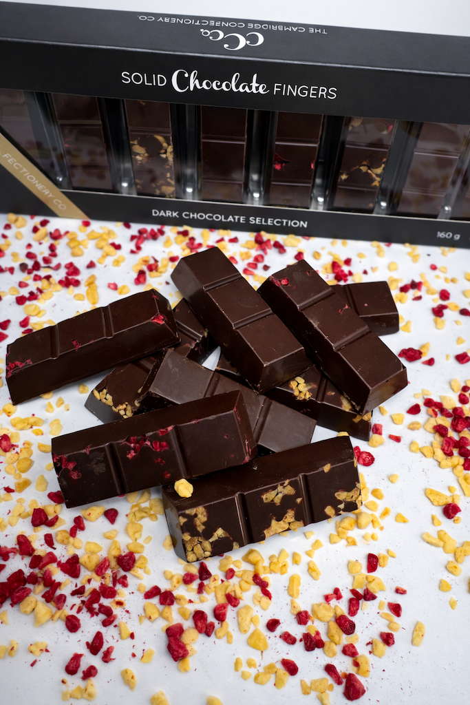 9 ASSORTED SOLID CHOCOLATE FINGERS DARK SELECTION image 1