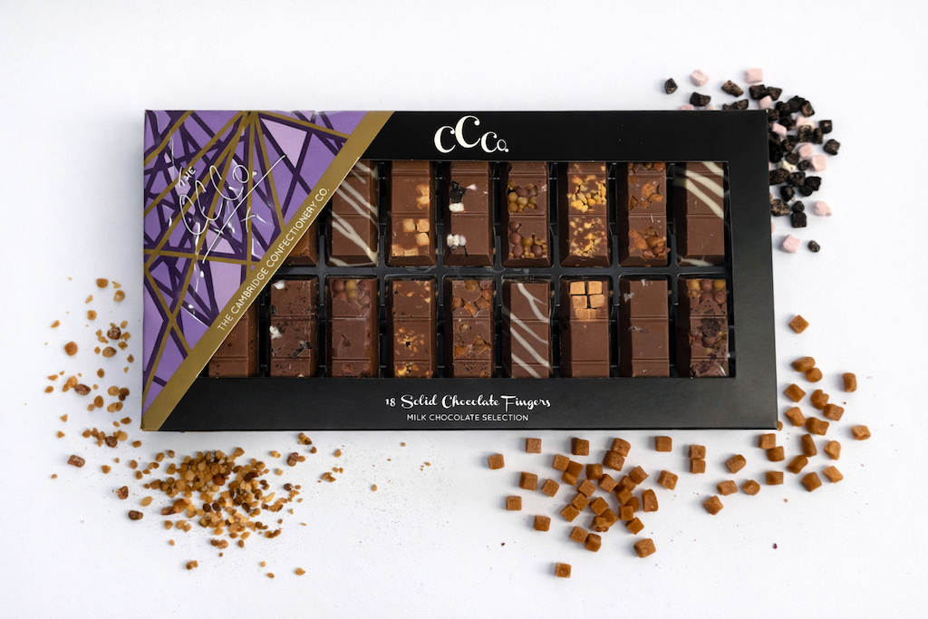 Luxury Solid Chocolate Fingers Gift Box - Milk Selection image 0