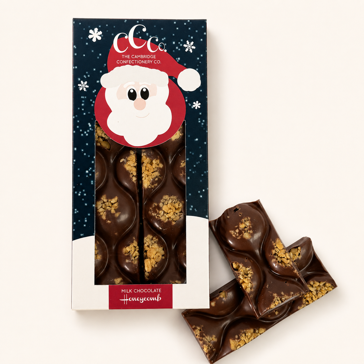 Milk Chocolate Santa Honeycomb Bar