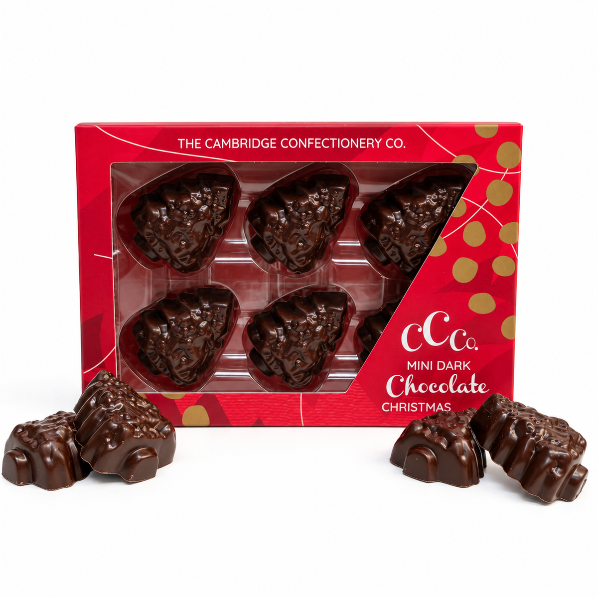 Mini Dark Chocolate Christmas Trees