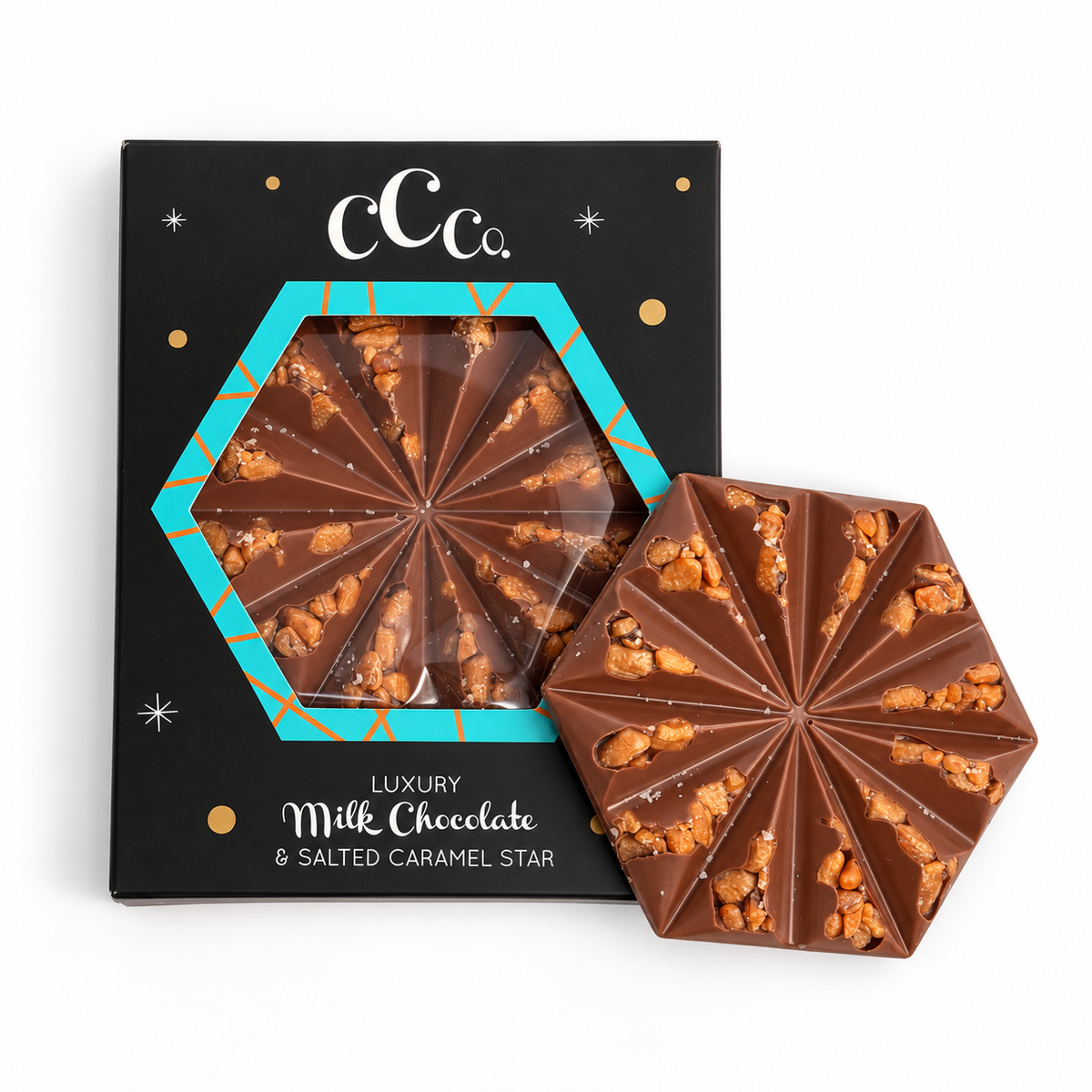 Luxury Milk Chocolate & Salted Caramel Star