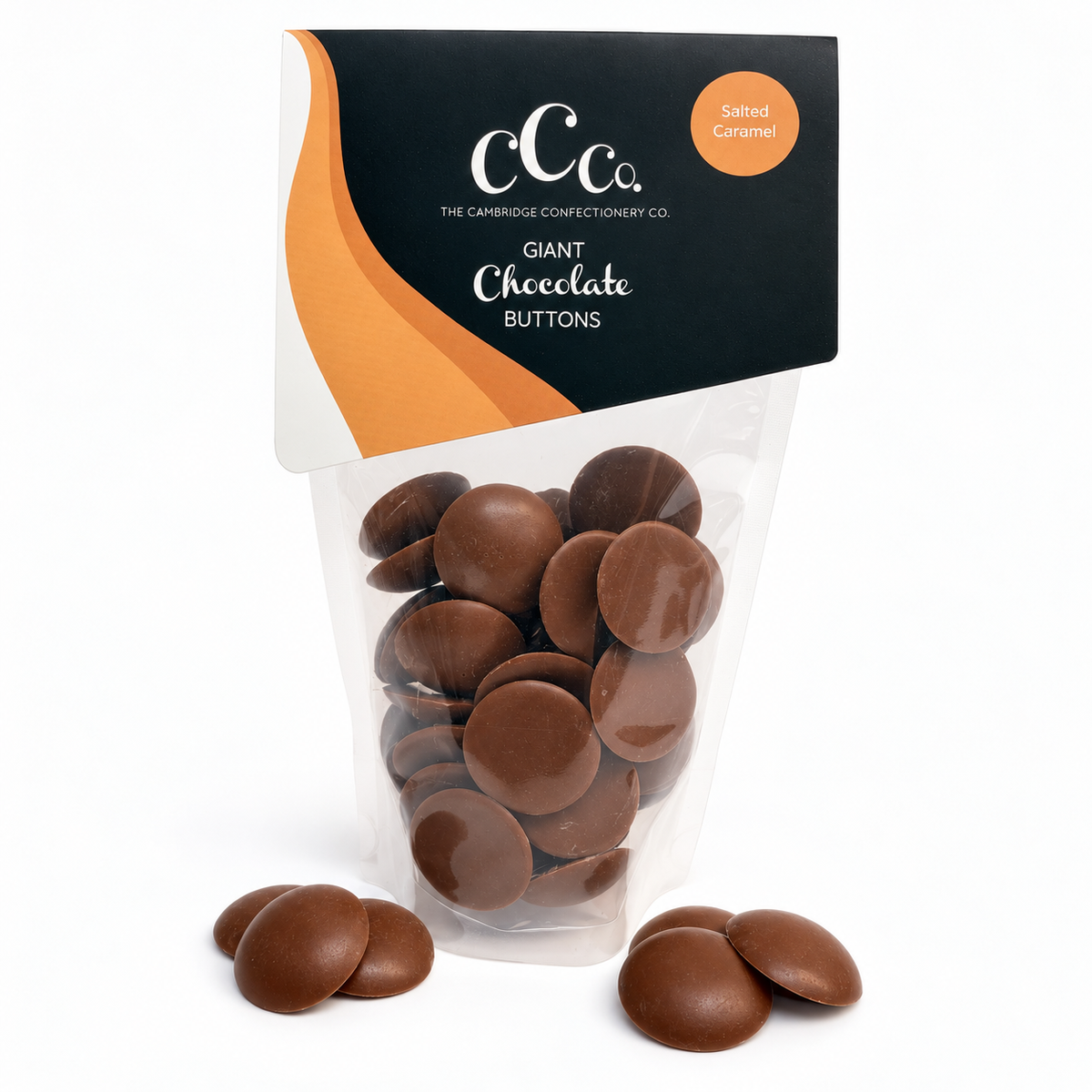 Giant Salted Caramel Chocolate Buttons - 260g