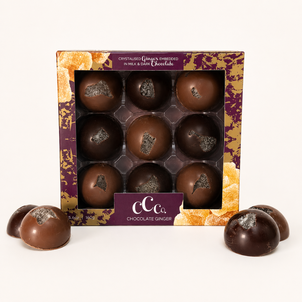 9 Chocolate Ginger Domes