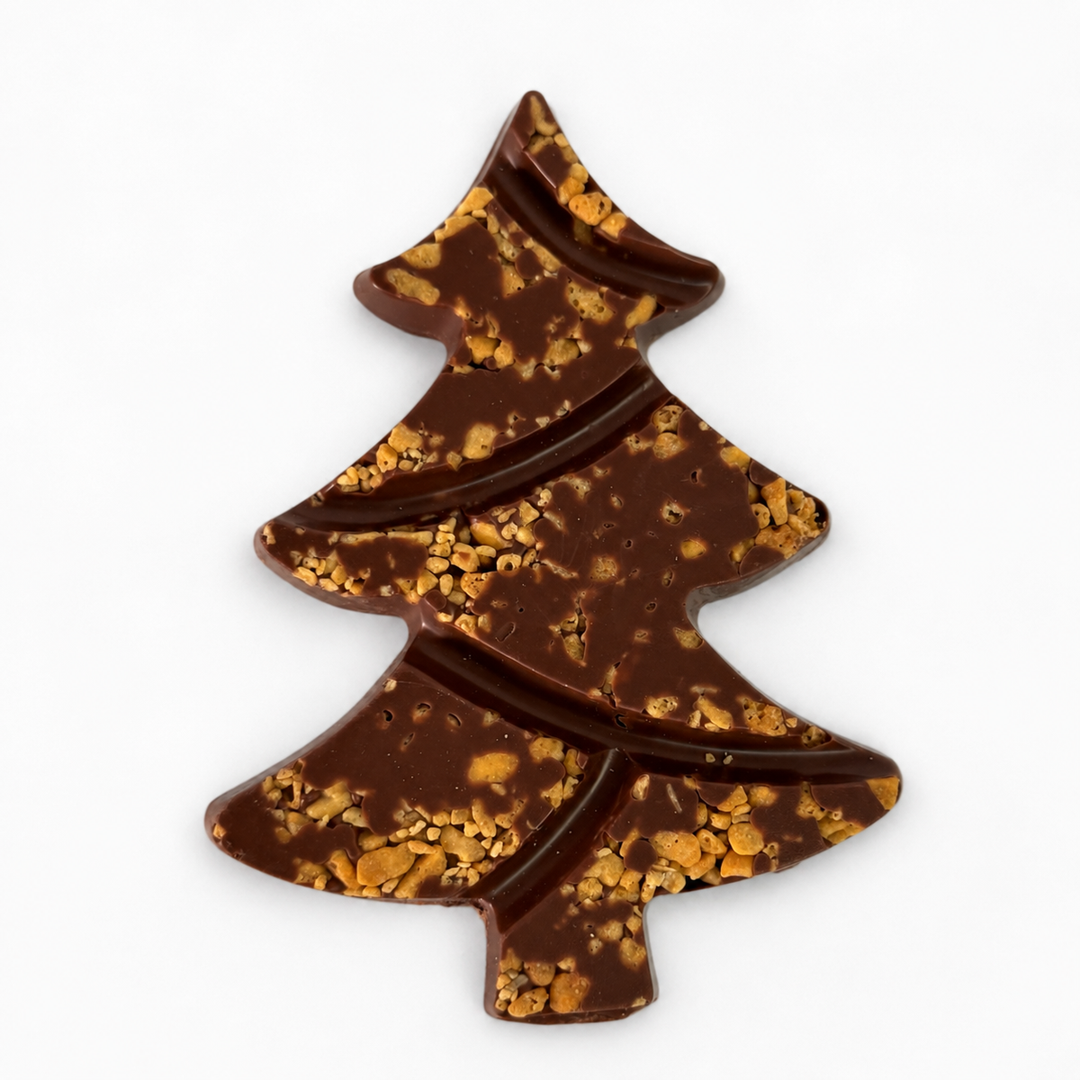 Solid Chocolate Christmas Tree - Honeycomb