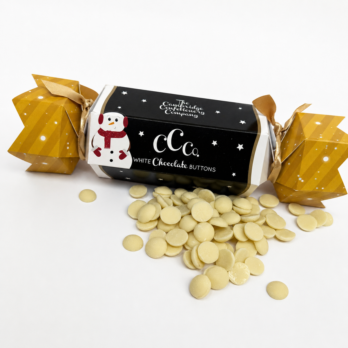White Chocolate Mini Buttons Christmas Cracker