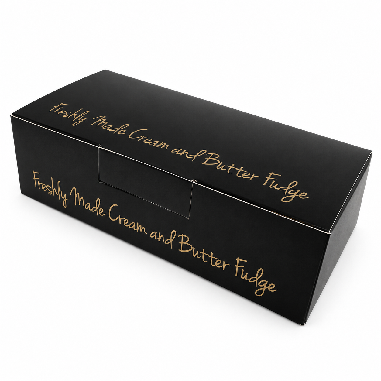 Black & Gold Gift Boxes for Fudge x 10