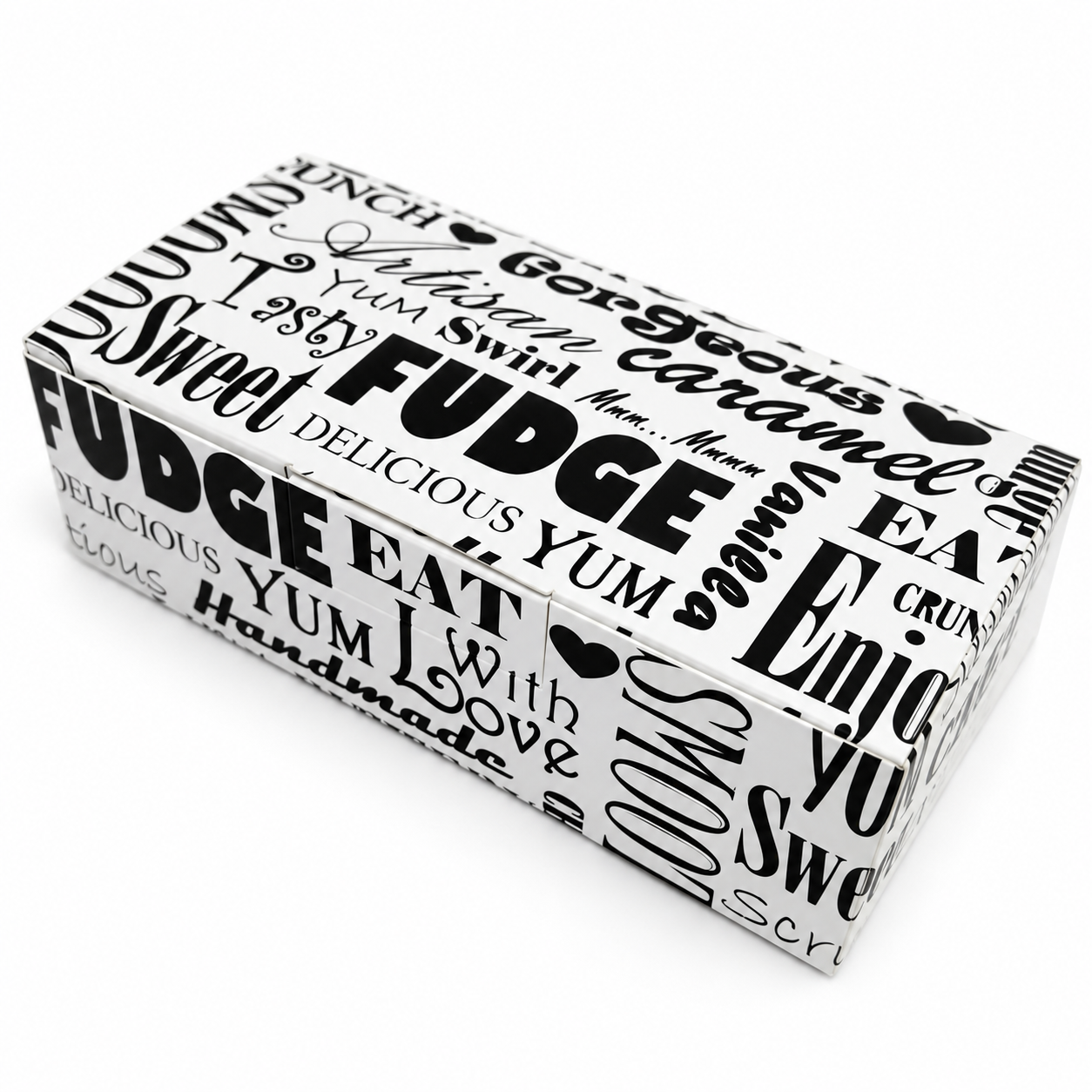 "Words" Gift Boxes for Fudge x 10