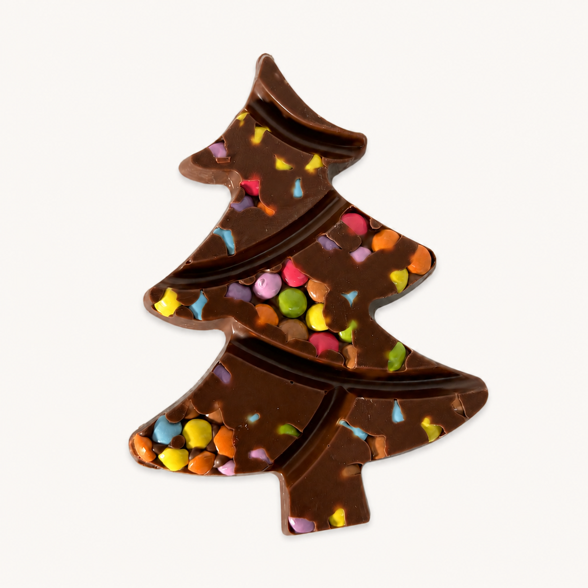 Solid Milk Chocolate  & Mini Beans Christmas Tree