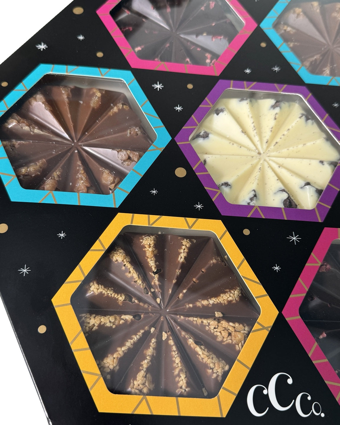 7 Luxury Solid Chocolate Stars Gift Box