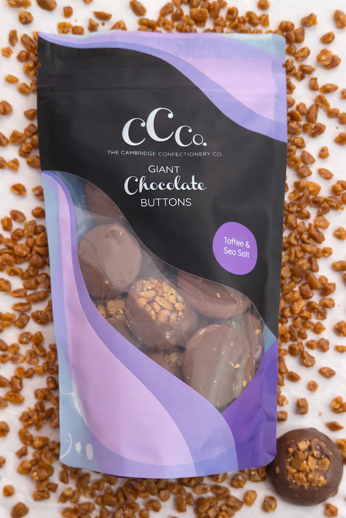 Milk Chocolate Toffee &amp; Sea Salt Buttons image 1