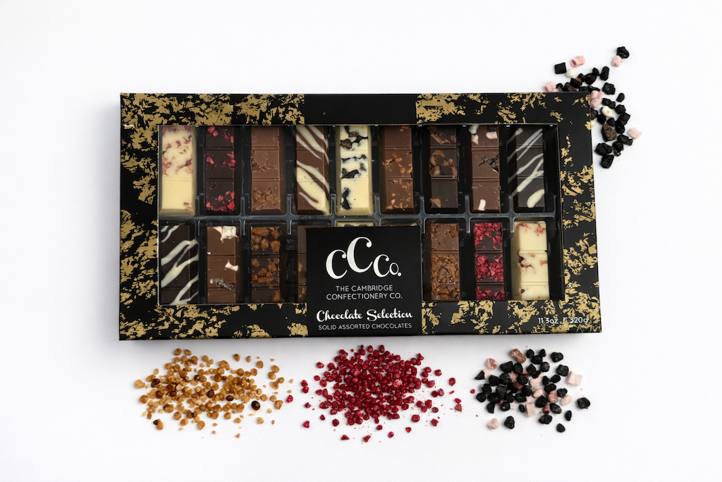 Luxury Solid Chocolate Fingers Gold Gift Box image 0