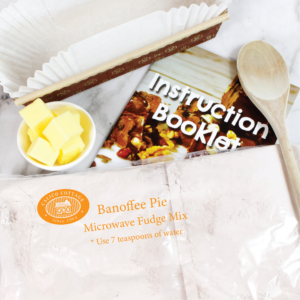 Banoffee microwave fudge mix