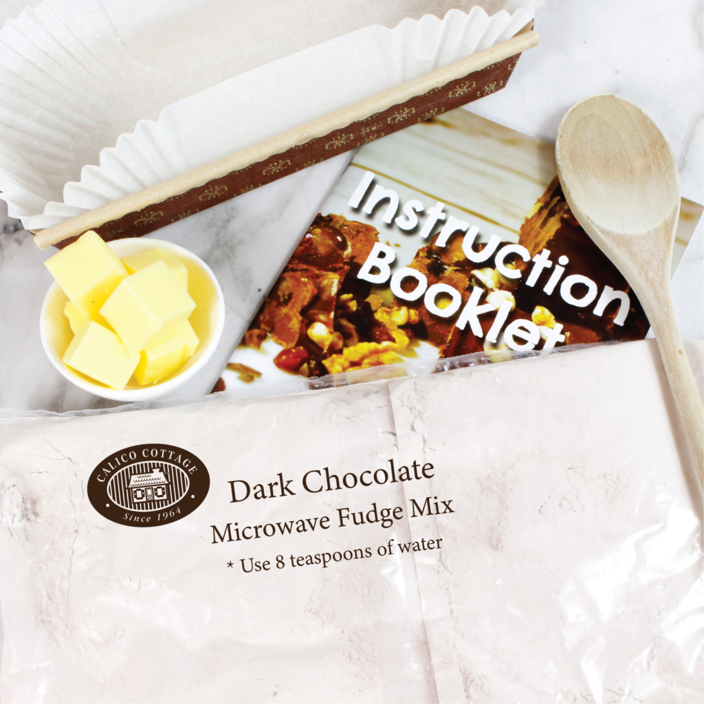 dark chocolate microwave fudge mix