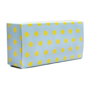 Blue & Yellow Polka Dot Gift Boxes for Fudge