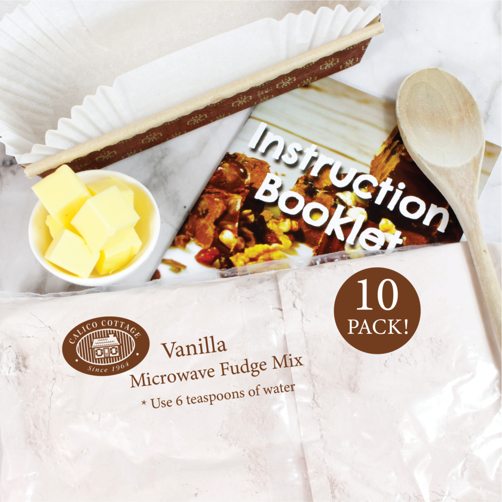 vanilla microwave fudge mix