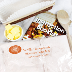 vanilla honeycomb microwave fudge mix