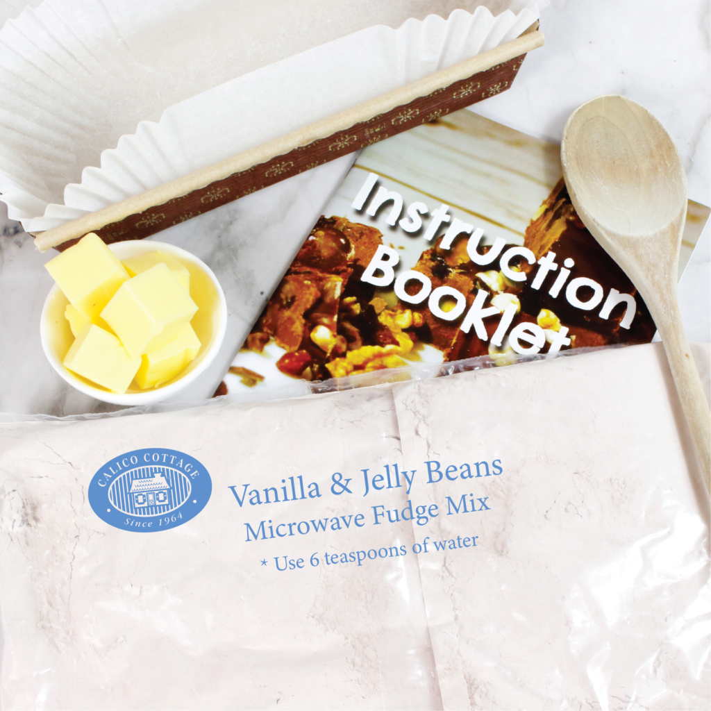 Vanilla Jelly Bean Microwave Fudge Mix