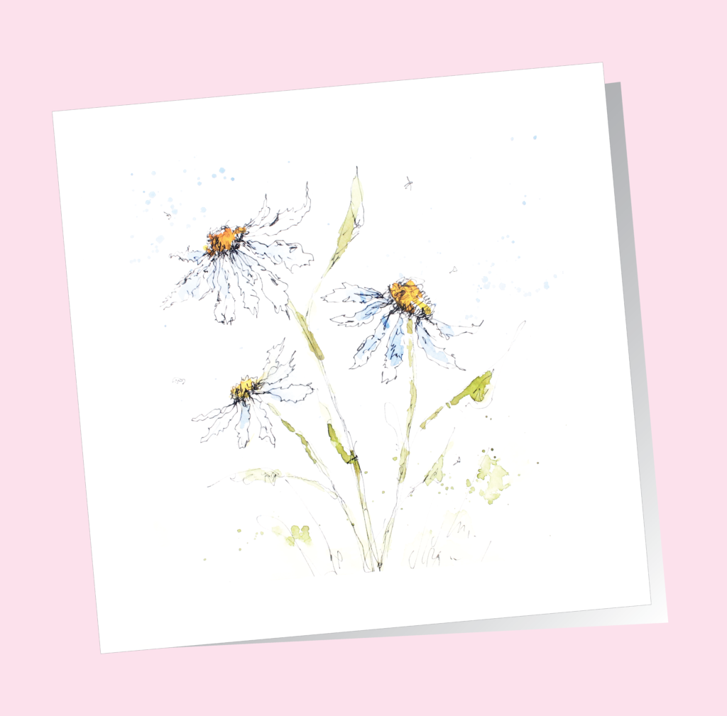 Daisy Doodles Pack of 6 Gift Cards - The Cambridge Confectionery Company