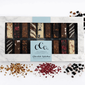 Luxury Solid Chocolate Fingers Marble & Blue Gift Box